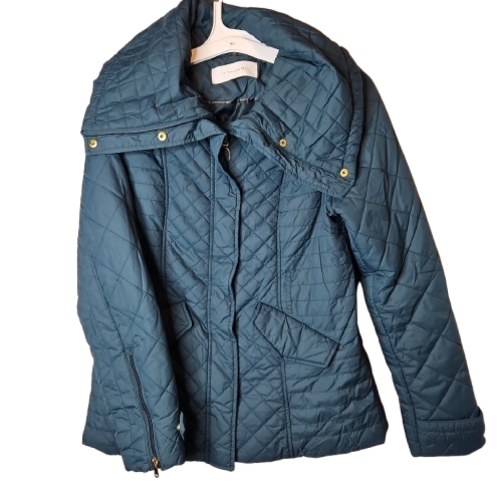 Pikowana Tahari Quilted Zip Jacket T Tahari Weatherproof Waterproof Quilted